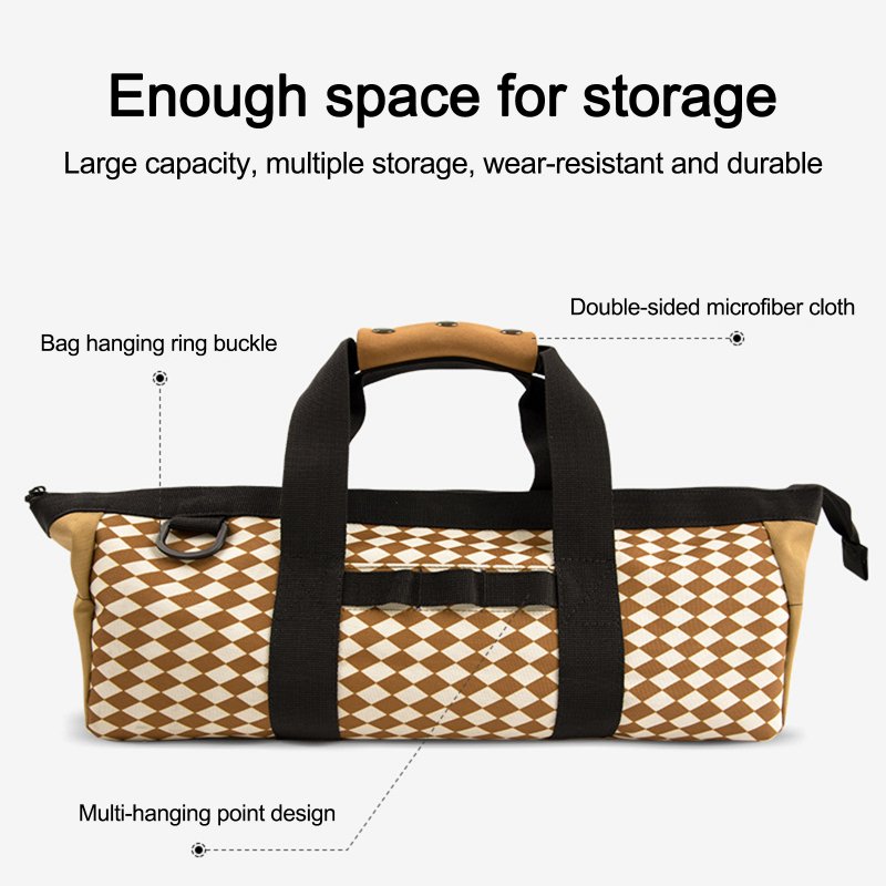 Camping Tent Nails Storage Bag Large Capacity Outdoor Climbing Accessories Organizer Pouch
