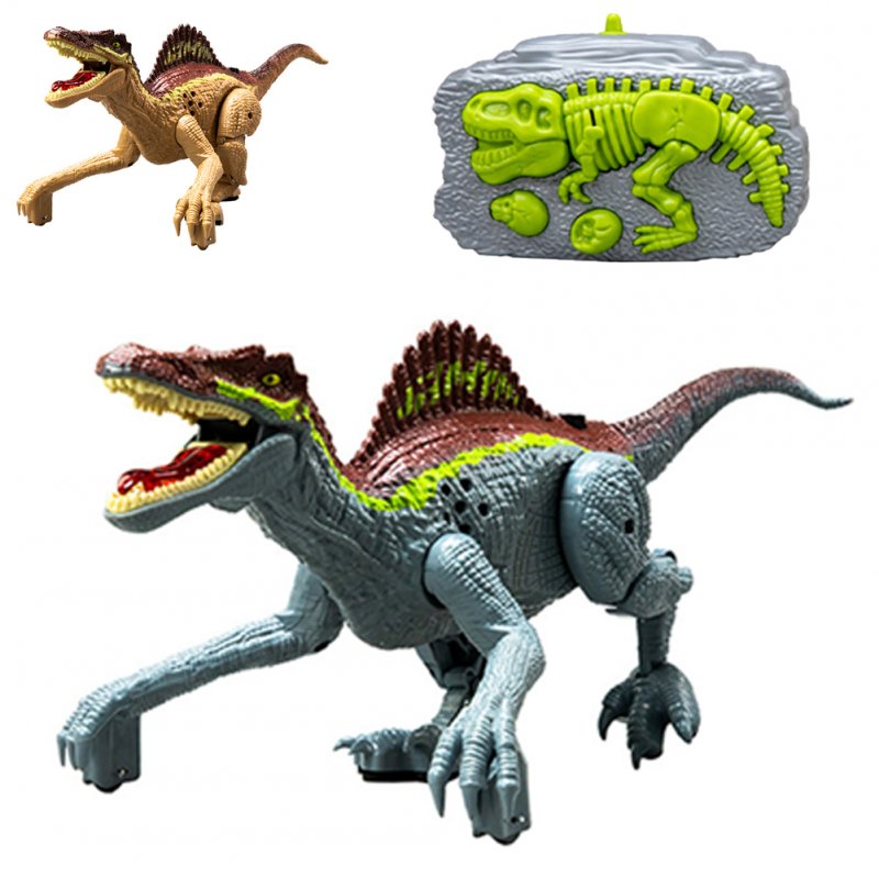 Remote Control Dinosaur Toys For Kids 2.4Ghz Realistic Jurassic Dinosaur RC Robot Toy With Light Sound Birthday Gifts For Boys Girls 