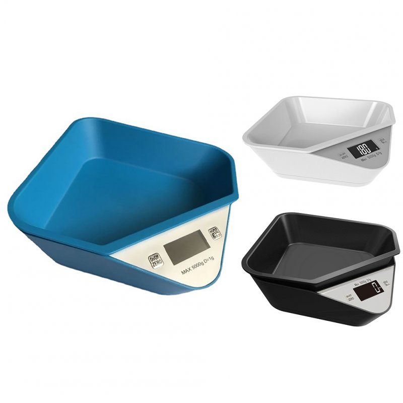 Pet Food Measuring Scale Highly Accurate 5000g Kitchen Digital Food Scale With Bowl For Feeding Pet Cooking Baking 