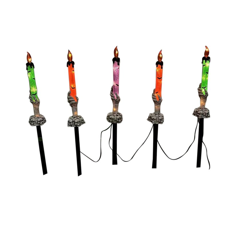 0.03w Outdoor Solar Lights Built In Automatic Timer Waterproof Halloween Props