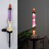 0 03w Outdoor Solar Lights Built In Automatic Timer Waterproof Halloween Props For Yard Patio Garden Pathway Porch Decor Ghost hand crow  dry battery one for fi
