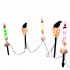 0 03w Outdoor Solar Lights Built In Automatic Timer Waterproof Halloween Props For Yard Patio Garden Pathway Porch Decor Ghost hand crow  dry battery one for fi