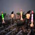 0 03w Outdoor Solar Lights Built In Automatic Timer Waterproof Halloween Props For Yard Patio Garden Pathway Porch Decor Ghost hand crow  dry battery one for fi