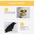 0 03w Outdoor Solar Lights Built In Automatic Timer Waterproof Halloween Props For Yard Patio Garden Pathway Porch Decor Ghost hand crow  dry battery one for fi