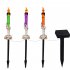 0 03w Outdoor Solar Lights Built In Automatic Timer Waterproof Halloween Props For Yard Patio Garden Pathway Porch Decor Ghost hand crow  dry battery one for fi