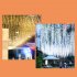 0 04w LED Christmas String Light 8 Lighting Modes IP44 Waterproof Outdoor Decorative Lights For Garden Yard Decoration 3 5 x 0 5m wavy shape blue