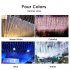 0 04w LED Christmas String Light 8 Lighting Modes IP44 Waterproof Outdoor Decorative Lights For Garden Yard Decoration 3 5 x 0 5m wavy shape blue