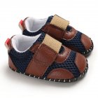 0 1 Years Baby Infant Boys Soft Rubber Sole Shoes Sports Mesh Cloth Breathbale Shoes with Magic Sticker  brown Inside length 11 cm