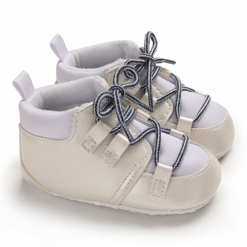 0-1 Years Baby Infant Boys Soft Sole Fashion Baby Shoes Casual Sports Shoes white_Inside length 11 cm