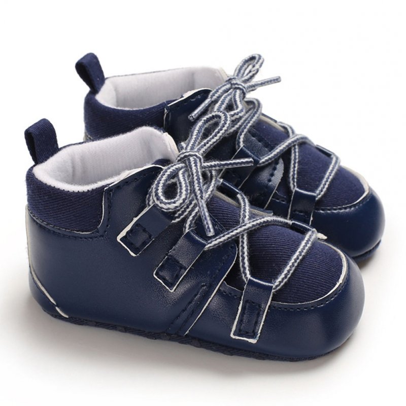 0-1 Years Baby Infant Boys Soft Sole Fashion Baby Shoes Casual Sports Shoes blue_13 cm inside length