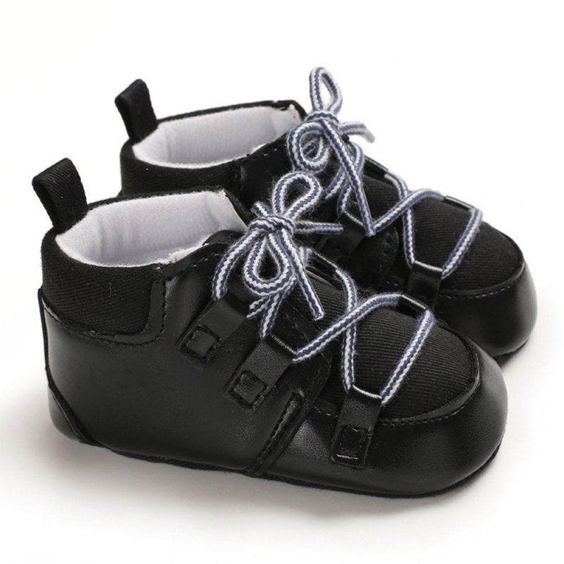 0-1 Years Baby Infant Boys Soft Sole Fashion Baby Shoes Casual Sports Shoes black_Inside length 11 cm