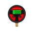 0 200PSI Air Pressure Gauge Dial Meter Tester Copper Rubber Digital Tire Pressure Gauge Tool for Car Truck Bike Auto Car Tyre red