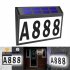 0 2w Solar Door Plaque Ip44 Waterproof Automatical On off House Address Number Light Set House Sign as shown