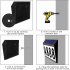 0 2w Solar Door Plaque Ip44 Waterproof Automatical On off House Address Number Light Set House Sign as shown