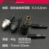 0 3 6 5mm Key less Drill Chuck Conversion Tool Screwdriver Adaptor 1 4   Hex Shank Drill Bit Tool  Adapter silver
