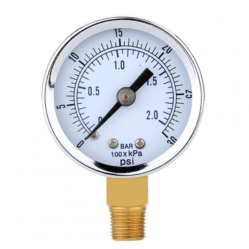 0～30psi 0～2bar Pressure Gauge with Double Scale 40 Diameter TS-Y50I