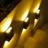 0 3w Outdoor Solar Wall Lamp Super Bright Energy Saving IP45 Waterproof Up Down LED Wall Sconces For Garden Street Balcony Decor white light