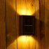 0 3w Outdoor Solar Wall Lamp Super Bright Energy Saving IP45 Waterproof Up Down LED Wall Sconces For Garden Street Balcony Decor white light