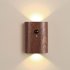 0 4W LED Wall Lamp USB Rechargeable Motion Sensor Magnetic Wood Grain Night Lights Wall Light Fixtures For Bedroom Kitchen Corridor Stairs Lighting Beech wood  