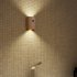 0 4W LED Wall Lamp USB Rechargeable Motion Sensor Magnetic Wood Grain Night Lights Wall Light Fixtures For Bedroom Kitchen Corridor Stairs Lighting Beech wood  