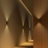 0 4W LED Wall Lamp USB Rechargeable Motion Sensor Magnetic Wood Grain Night Lights Wall Light Fixtures For Bedroom Kitchen Corridor Stairs Lighting Beech wood  