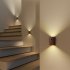 0 4W LED Wall Lamp USB Rechargeable Motion Sensor Magnetic Wood Grain Night Lights Wall Light Fixtures For Bedroom Kitchen Corridor Stairs Lighting Beech wood  