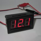 0 56 Inch 2 wire Voltage Meter Head LED Digital Voltmeter with Reverse Polarity Protection Red DC4 50 30 0V