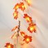 0 5W Artificial Maple Leaves LED String Light Battery Powered For Thanksgiving Halloween Christmas Holiday Decorations small pumpkin Maple Leaf 3 meter 20leds