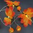 0 5W Artificial Maple Leaves LED String Light Battery Powered For Thanksgiving Halloween Christmas Holiday Decorations small pumpkin Maple Leaf 3 meter 20leds
