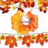 0 5W Artificial Maple Leaves LED String Light Battery Powered For Thanksgiving Halloween Christmas Holiday Decorations small pumpkin Maple Leaf 3 meter 20leds