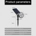 0 5w Outdoor Led Solar Spot Lights With 2200mah Large Capacity Battery Landscape Lights For Fence Pathway Trees Garden Yard colorful light