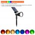 0 5w Outdoor Led Solar Spot Lights With 2200mah Large Capacity Battery Landscape Lights For Fence Pathway Trees Garden Yard colorful light