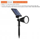 0.5w Outdoor Led Solar Spot Lights With 2200mah Large Capacity Battery Landscape Lights