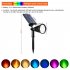 0 5w Outdoor Led Solar Spot Lights With 2200mah Large Capacity Battery Landscape Lights For Fence Pathway Trees Garden Yard colorful light