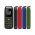 0 66 Inch BM25 Mini Phone MT6261DA 32MB RAM 32MB ROM 380mah Battery Supporting Dual Sim Card Mobile Phone Dialer Black