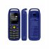 0 66 Inch BM25 Mini Phone MT6261DA 32MB RAM 32MB ROM 380mah Battery Supporting Dual Sim Card Mobile Phone Dialer Black