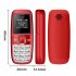 0 66 inch BM200 Mini Smartphone Mt6261d 350mAh Pocket Mobile Phone with Keypad Dual SIM for Elderly Red