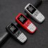 0 66 inch BM200 Mini Smartphone Mt6261d 350mAh Pocket Mobile Phone with Keypad Dual SIM for Elderly Black