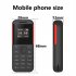 0 66 inch BM222 Unlock Cell Phone MTK6261D Dual Card Mini Mobile 380mah Battery Black