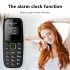 0 66 inch BM310 Mini Mobile Phone MTK6261D 32MB RAM 32MB ROM 380mah Lithium Battery Small Cell Phone Black