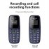 0 66 inch BM310 Mini Mobile Phone MTK6261D 32MB RAM 32MB ROM 380mah Lithium Battery Small Cell Phone Black