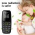 0 66 inch BM310 Mini Mobile Phone MTK6261D 32MB RAM 32MB ROM 380mah Lithium Battery Small Cell Phone Black