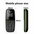 0 66 inch BM310 Mini Mobile Phone MTK6261D 32MB RAM 32MB ROM 380mah Lithium Battery Small Cell Phone Blue