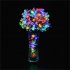 0 6W Outdoor Solar Powered String Lights  50 LEDs Cherry Blossoms Solar Lights Courtyard Lamp String Violet