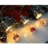 0 6w LED String Lights 1 5 m 10 Lights Santa Snowman Christmas Tree Gift Box Fairy Lights For Outdoor Christmas Decoration Christmas deer