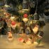 0 6w LED String Lights 1 5 m 10 Lights Santa Snowman Christmas Tree Gift Box Fairy Lights For Outdoor Christmas Decoration Christmas deer