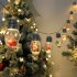 0 6w LED String Lights 1 5 m 10 Lights Santa Snowman Christmas Tree Gift Box Fairy Lights For Outdoor Christmas Decoration Christmas deer