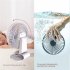 0 8a 5v Folding Desktop Usb Mini Fan 3 Levels Adjustable Speed Charging Electric Fan For Work Travel F6 white without battery