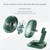 0 8a 5v Folding Desktop Usb Mini Fan 3 Levels Adjustable Speed Charging Electric Fan For Work Travel F6 white with battery