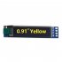0 91 Inch Oled Lcd Display Iic Three color Display Module Compatible with 3 3v 5v White